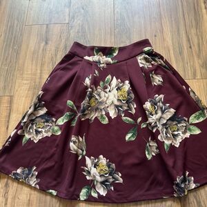 City-triangles Women's Burgundy and Red Skirt